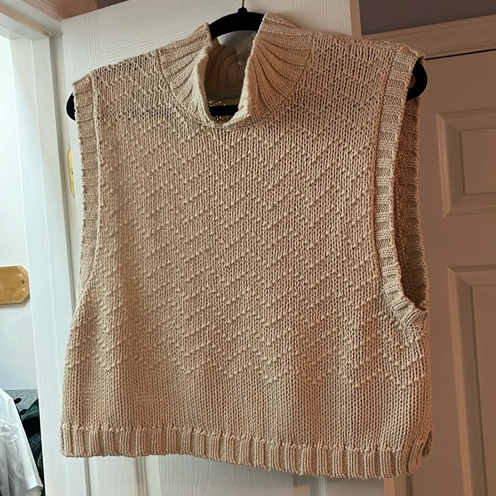 Free People We the Free high neck crochet sweater vest